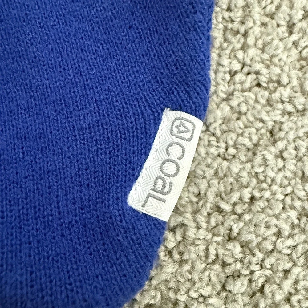 Coal Headwear Bert‎ Kids Blue Striped Earflap Beanie Hat Pom